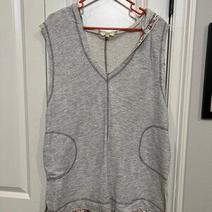 KORI sleeveless top, swim cover up, floral details